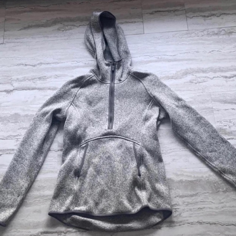 Lululemon Gray Quarter Zip Hoodie